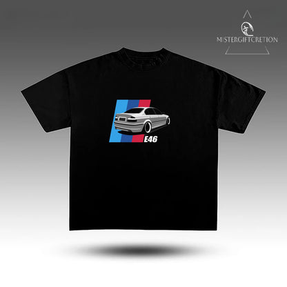 car t-shirt with bmw e46 design,E46 BMW t-shirt