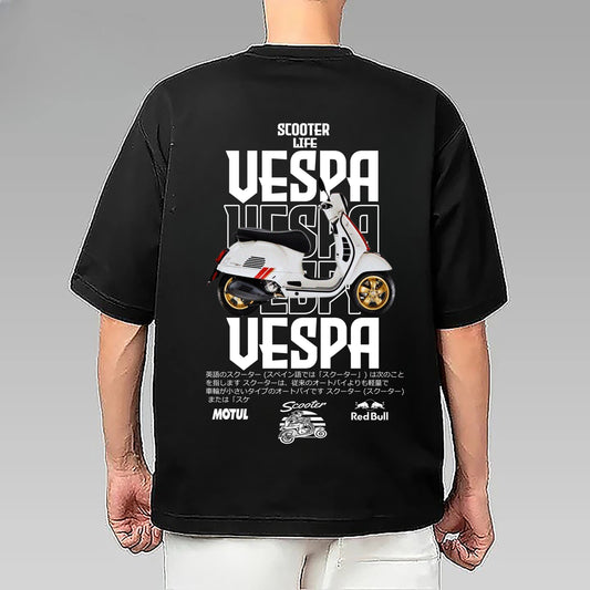 Vespa t-shirt ,motorcycle vespa  t-shirt 100%Algodo