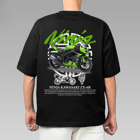 KAWASAKI moto t-shirt ,motorcycle Kawasaki Ninja , t-shirt 100%Algodon