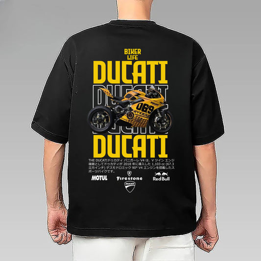 Ducati moto t-shirt ,motorcycle Ducati , t-shirt 100%ALGDN